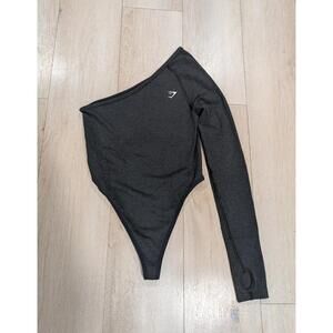 Womens Gymshark Sweat-Wicking Vital Seamless Black Bodysuit DH3 Size Small S